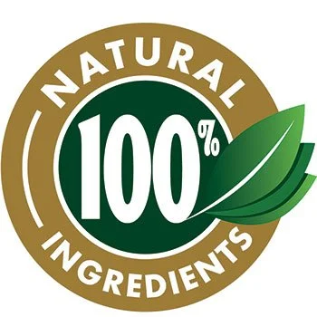 SugarMute 100% all natural ingredients badge