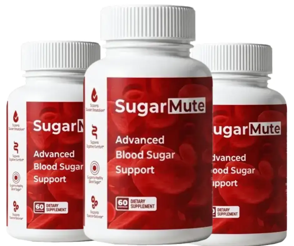 SugarMute natural blood sugar support supplement bottle